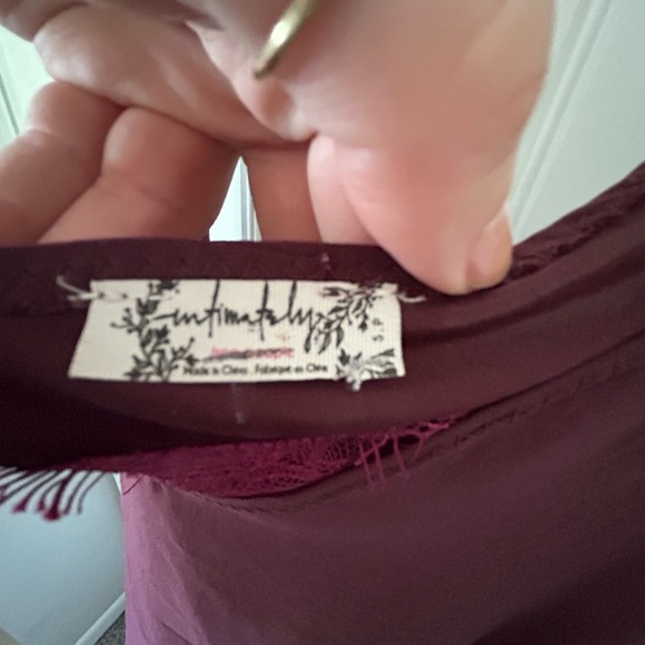 Free People Burgundy Tank Top - Picture 3 of 4